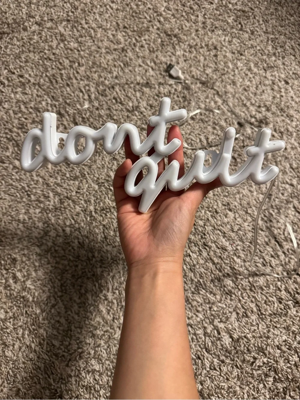 Amazon Neon Green LED Script Wall Sign 